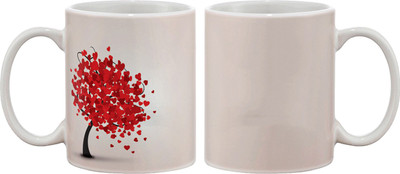 

Artifa Heart Tree Porcelain, Ceramic Mug(350 ml), Multicolor