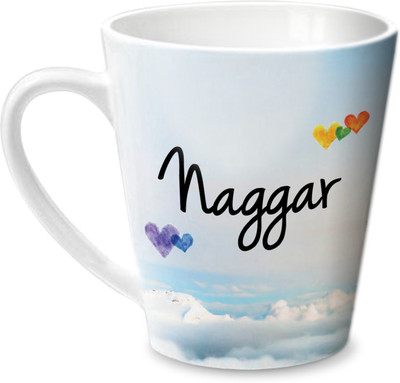 

Hot Muggs Simply Love You Naggar Conical Ceramic Mug(350 ml)