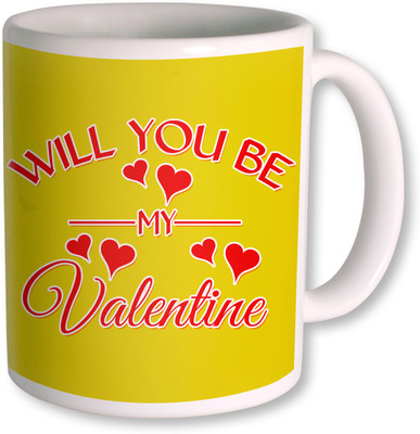 

PhotogiftsIndia Will you Be Mine Happy Valentine Day Ceramic Mug(350 ml), White