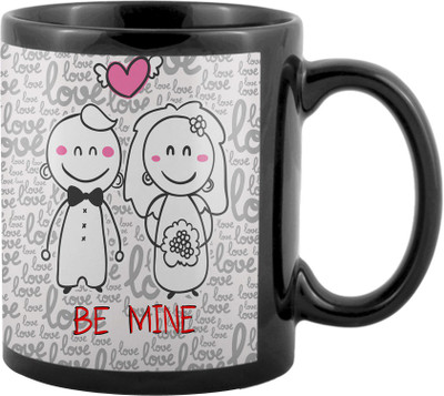 

SKY TRENDS Valentine Gifts For Special Girlfriend,Boyfriend,Wife,Husband,design 160 Ceramic Mug(325 ml), Black