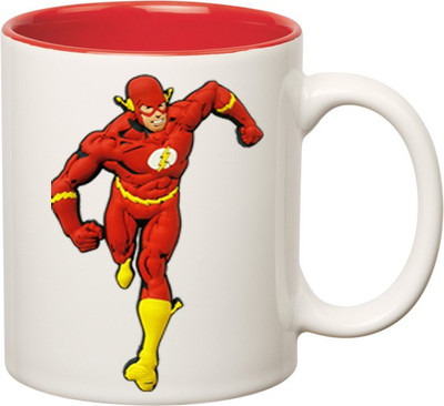 

HuppmeGift Flash Justice League Inner Red Ceramic Mug(350 ml)