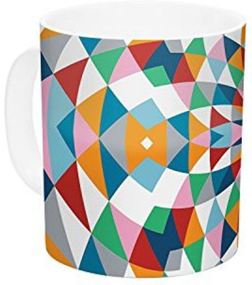 

Kess InHouse InHouse Project M Modern Day Ceramic Coffee, 11 oz, Multicolor Ceramic Mug(60 ml)