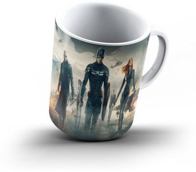 

Ucard Captain America950 Bone China, Ceramic, Porcelain Mug(325 ml), Multicolor