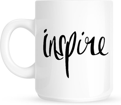 

HuppmeGift Inspier White Ceramic Mug(350 ml)