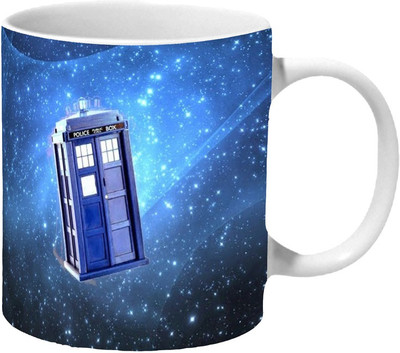 

Mooch Wale Doctor Who Tardis Space Travel Ceramic Mug(325 ml), Multicolor