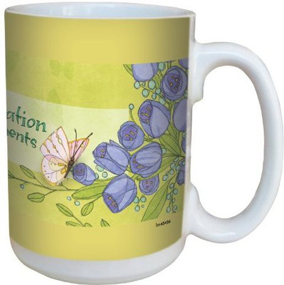 

Tree-Free Greetings Greetings lm43456 Inspiring Butterflies and Purple Flowers by Robin Pickens Ceramic with Full-Sized Handle, 15-Ounce Ceramic Mug(60 ml), Multicolor