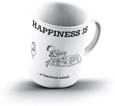 

Ucard Happiness Is1776 Bone China, Ceramic, Porcelain Mug(325 ml)