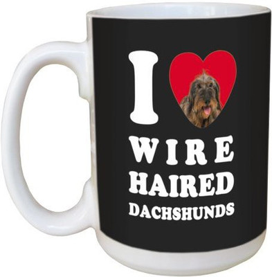 

Tree Free Free Greetings LM45039 I Heart Wire Haired Dachshunds Ceramic with Full-Sized Handle, 15-Ounce Ceramic Mug(60 ml), Multicolor