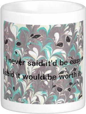 

Exoctic Silver Best Quoted Coffee 00072 Ceramic Mug(300 ml), Multicolor