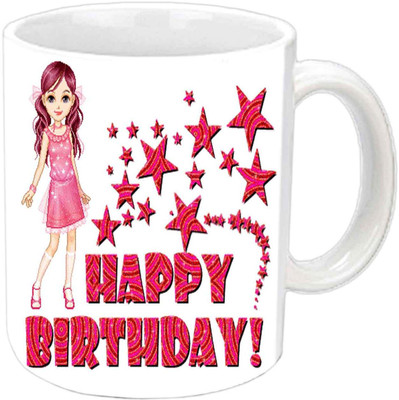 

Raj Laxmi princes star lovers b'day white mug Ceramic Mug(350 ml)