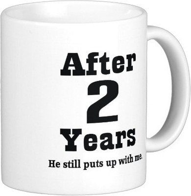 

Exoctic Silver Rab Ne Bana Di Jodi A005 Ceramic Mug(350 ml), Black;white