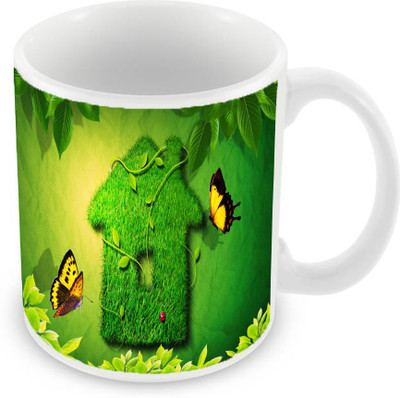 

Sleep Nature's SN-MG-560 Ceramic Mug(350 ml), Green
