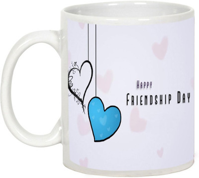 

AllUPrints Friendship Day Gifts - Little Hearts with friendship Day Ceramic Mug(325 ml), White