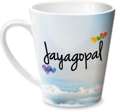 

Hot Muggs Simply Love You Jayagopal Conical Ceramic Mug(350 ml)