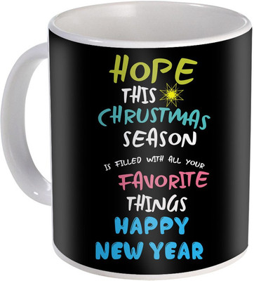 

SKY TRENDS New Year & Christmas Gift For Boyfriend Girlfriend Husband Wife Design COD060 Ceramic Mug(325 ml), Multicolor