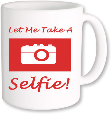 

PhotogiftsIndia Let Me Take a Selfie Ceramic Mug(325 ml), Multicolor