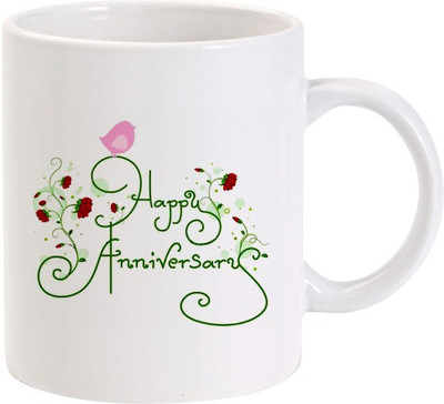 40% OFF on Lolprint Happy Anniversary Wishes Ceramic Coffee Mug(325 ml) 40% OFF on Lolprint Happy Anniversary Wishes Ceramic Coffee Mug(325 ml)