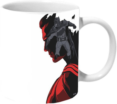 

Mooch Wale Super Knight Shadow Ceramic Mug(325 ml), Multicolor