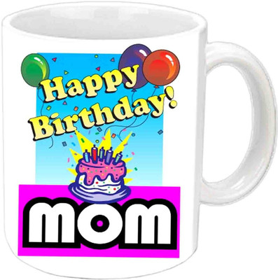 

Raj Laxmi For Mamma Happy B'day White Ceramic Mug(3.5 ml)