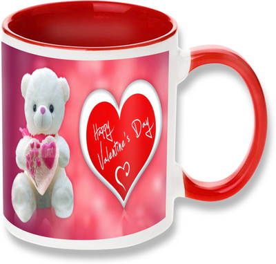 

PhotogiftsIndia happy valentine day with teddy Ceramic Mug(325 ml)