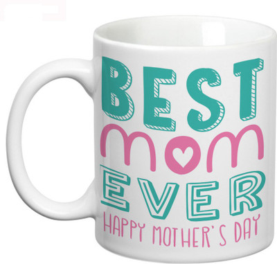 

Prithish Best Mom Ever, Mother's Day Ceramic Mug(330 ml), Multicolor