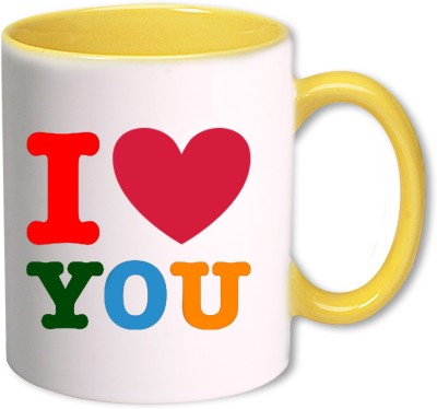 

Heyworlds i love you valentine day gifts 0034 Ceramic Mug(325 ml), Multicolor