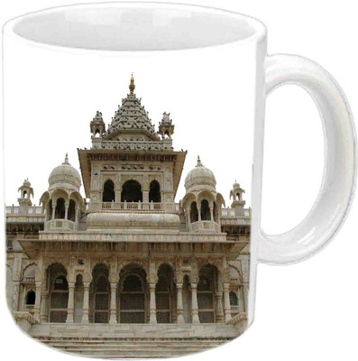 

Raj Laxmi Albert Hall Jaipur White Ceramic Mug(350 ml)