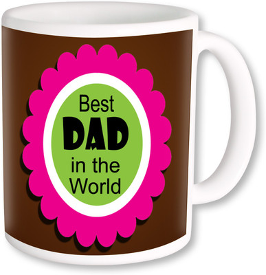 

PhotogiftsIndai Happy Father's Day 132 Ceramic Mug(325 ml), Multicolor
