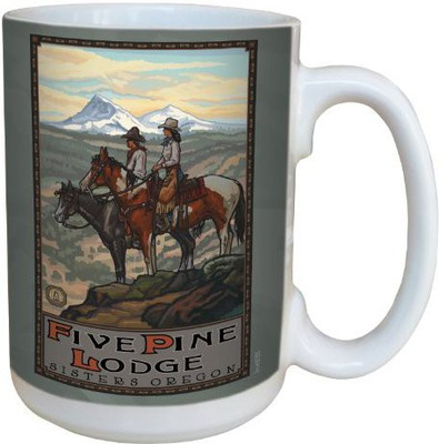 

Tree-Free Greetings Greetings lm43135 Vintage Sisters Oregon Five Pine Horses by Paul A. Lanquist Ceramic with Full-Sized Handle, 15-Ounce, Multicolored Ceramic Mug(60 ml), Multicolor