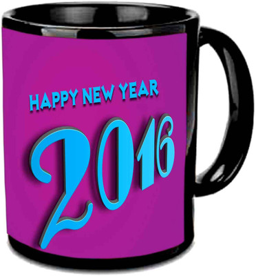 

Raj Laxmi purple black new eve cup Ceramic Mug(350 ml)