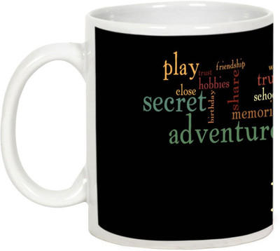

AllUPrints Friendship Day Gifts - Play with Friends Forever Ceramic Mug(325 ml), White