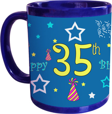 66% OFF on SajawatHomes 35th Happy Birthday Coffee Ceramic Coffee Mug(350 ml) 66% OFF on SajawatHomes 35th Happy Birthday Coffee Ceramic Coffee Mug(350 ml)