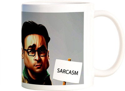 

Rangeele Inkers Sheldon Cooper and leonard hofstadter Ceramic Mug(300 ml), Multicolor
