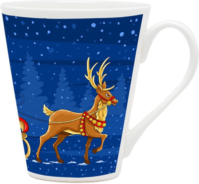 

Homesogood Royal Christmas Stag Ceramic Mug(355 ml)