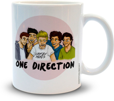 Shoppers Bucket One Direction Ceramic Coffee Mug(330 ml)