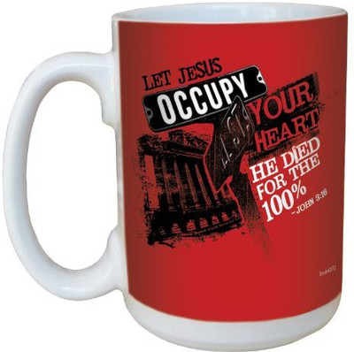 

Tree-Free Greetings Greetings lm44272 Jesus Occupy 100-Percent: John 3:16 Ceramic with Full-Sized Handle, 15-Ounce Ceramic Mug(60 ml), Multicolor