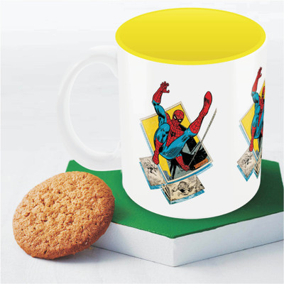 

Marvel Comics Spider man Officially Licensed Ceramic Mug(350 ml), Multicolor