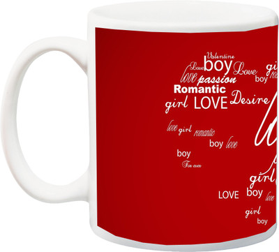 

ME&YOU Gift for Husband/Wife/Boyfriend/Girlfriend/lover;Boy girl kisss you Love HD Printed Ceramic Mug(325 ml), Multicolor