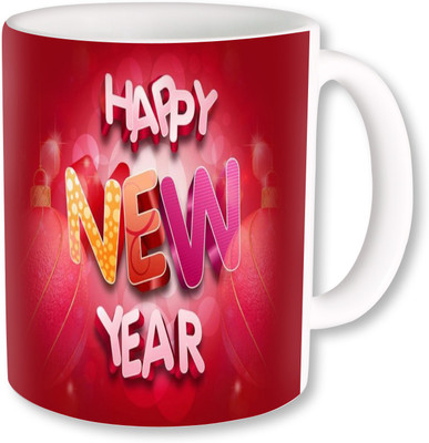 

PhotogiftsIndia happy new year 086 Ceramic Mug(325 ml), Multicolor