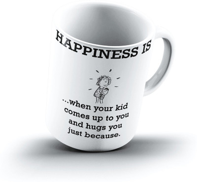 

Ucard Happiness Is1418 Bone China, Ceramic, Porcelain Mug(325 ml)