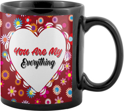 

SKY TRENDS Valentine Gifts For Special Girlfriend,Boyfriend,Wife,Husband,design 168 Ceramic Mug(325 ml), Black