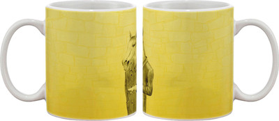 

Artifa Goat In Coat Porcelain, Ceramic Mug(350 ml), Multicolor