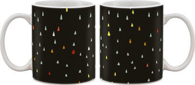

Artifa Colored Rain Drops Porcelain, Ceramic Mug(350 ml), Multicolor
