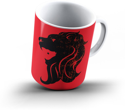 

Ucard Deer And Lion334 Bone China, Ceramic, Porcelain Mug(325 ml), Multicolor