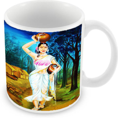 Sleep Nature's SN-MG-113 Ceramic Mug(350 ml), Multicolor