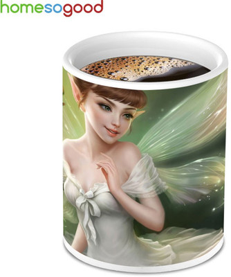 41% OFF on Homesogood Beautiful Mermaid On Coffee Ceramic Mug(280 ml)