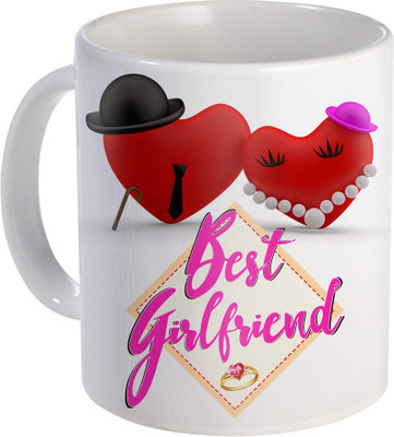 

SKY TRENDS Best Girlfriend A Gentleman Gift A Very Special Occasion Valentine Day Design (37) Ceramic Mug(320 ml), White
