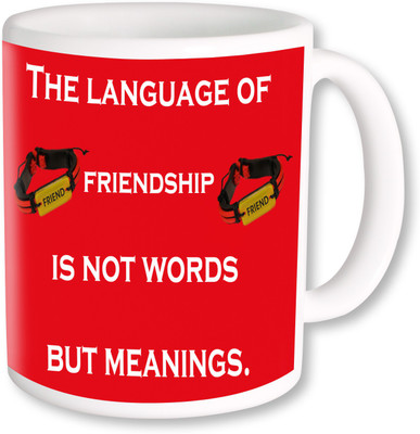 PhotogiftsIndia Happy Friendship Day 112 Ceramic Mug(350 ml), Multicolor