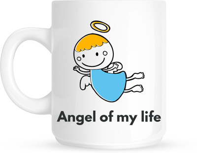

HuppmeGift Angel White Ceramic Mug(350 ml)