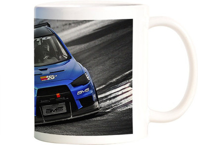 

Rangeele Inkers Evo Racing Car Ceramic Mug(300 ml), Multicolor